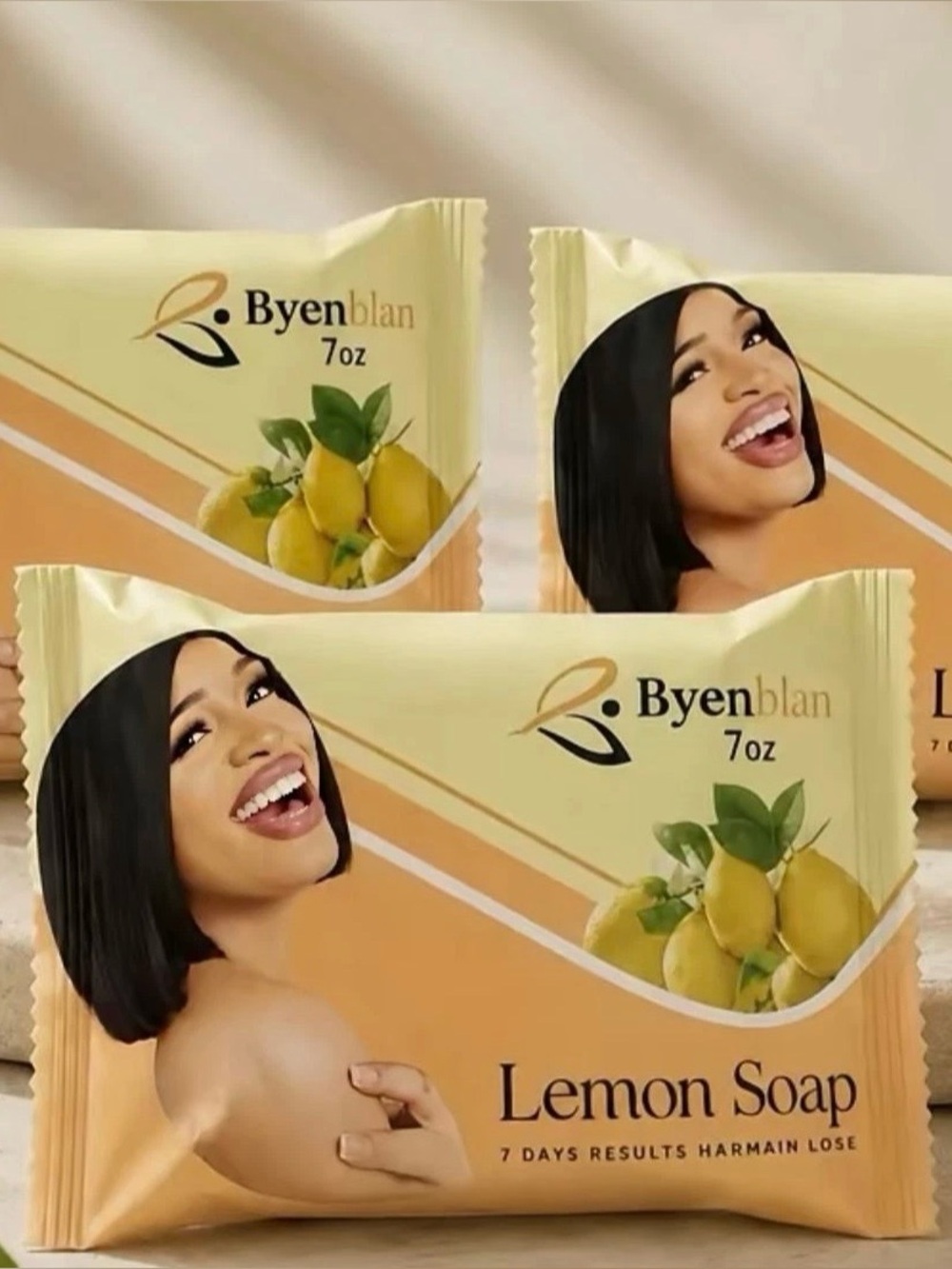 Byenblan Lemon Soap - Yellow